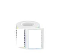 VVHKMSIL Compatible With M110 Holographic Marklife P50 Adhesive Printing Paper Transparent White Label Tape Roll Universal Fit For M200 M120 M220 Printer(50mm x 80mm-100 pcs)