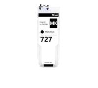 VVHKMSIL Compatible With Refillable Ink Cartridge With Permanent Chip For 727 727XL 300ML DesignJet T920 T930 T1530 T2500 T2530 T1500 Printer(Matte Black)