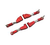 VVHKMSIL Front And Rear Upper Rocker Arm Components 1/10 Scale Metal Parts Compatible With HNR H9802 H9803 Horse E30 Version(Red)