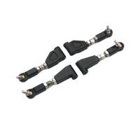 VVHKMSIL Front And Rear Upper Rocker Arm Components 1/10 Scale Metal Parts Compatible With HNR H9802 H9803 Horse E30 Version(Black)