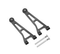 VVHKMSIL Front Upper Swing Arms 14210 14209 1/14 Metal Aluminum Compatible With Remote Control Car Upgrade Parts 14210B(Black)