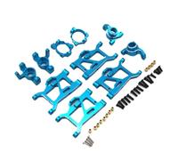 VVHKMSIL Metal 5-piece Swing Arm Steering Cup Compatible With 1/14 ZD Racing MT16 BX12 X12S JIUSI PT14R(SKY BLUE)