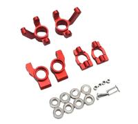 VVHKMSIL Metal C Seat Steering Cup Rear Wheel Seat Accessories 1/24 B 2WD Buggy RTR LOS00007 Parts 3 Piece Set(Red)