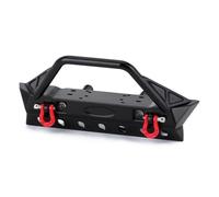 VVHKMSIL Metal Front Bumper With Lights Compatible With 1/10 RC Crawler Upgrade Parts Fits 90046 III AXI03007 AXI03003(YQB-F36)