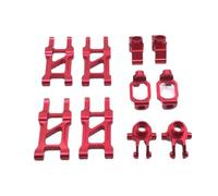 VVHKMSIL Metal Upgrade Swing Arm Steering Cup C Seat Rear Cup 5 Piece Set Compatible With SuBo 1/12 BG1513 BG1518 RC Car(Red)