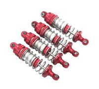 VVHKMSIL Oil Pressure Shock Absorber Parts 16101 16102 16103 16104 16106 16201 RC 1/16 Metal Upgrade(Red)