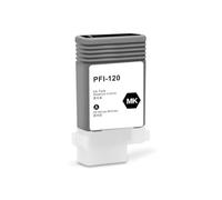 VVHKMSIL PFI120 Refillable Ink Cartridge With Permanent Chips Compatible With Printer Models TM-200 TM200 TM-205 TM-300 TM-305 TM300 130ML(Matte Black)