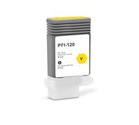 VVHKMSIL PFI120 Refillable Ink Cartridge With Permanent Chips Compatible With Printer Models TM-200 TM200 TM-205 TM-300 TM-305 TM300 130ML(Yellow)