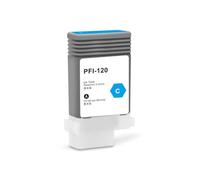VVHKMSIL PFI120 Refillable Ink Cartridge With Permanent Chips Compatible With Printer Models TM-200 TM200 TM-205 TM-300 TM-305 TM300 130ML(Cyan)