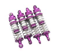VVHKMSIL Shock Absorber Shock Parts 14210 14209 RC 1/14 Metal Upgrade For Remote Control Vehicle Oil Pressure(PURPLE)