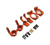 VVHKMSIL Steering Cup C Seat Rear Wheel Seat 3 Piece Set For ZD Racing DBX-10 10427S 9106S 1:10 RC Remote Control Car(Orange)