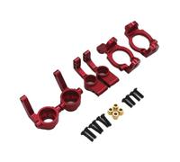 VVHKMSIL Steering Cup C Seat Rear Wheel Seat 3 Piece Set For ZD Racing DBX-10 10427S 9106S 1:10 RC Remote Control Car(Red)
