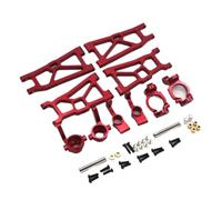 VVHKMSIL Swing Arm 5 Piece Set Compatible With Racing DBX-10 1/10 RC Remote Control Car Metal Upgrade Parts(Red)