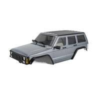 VVHKMSIL Universal Fit 6.10in Wheelbase ABS Hardtop Cherokee Body For 1/18 RC Crawler Bronco Chassis Compatible With 4M-106(Silver Grey)
