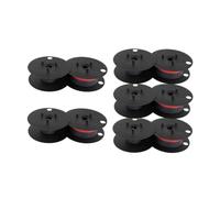 VVHKMSIL Universal Twin Spool Calculator Ribbon GR24 Compatible NuKote BR80c Dataproducts R3027 Porelon 11216 EL 1197 P III Black Red(5 Pcs)