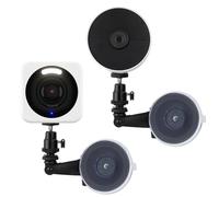 VVHOOY 2 Pack Window Mount Compatible with Wyze Cam v4/v3, Google Nest Cam Battery - 2nd Gen, Adjustable Angle, No Drilling, Suction Cup Mount
