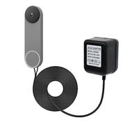 VVHOOY 24V Transformer Doorbell Power Adapter Compatible with Blink, Google Nest,Wyze,Eufy Video Doorbells, C Wire Adapter 16.4ft/5m Extension Cable Doorbell Power Adapter Doorbell Supply Cord
