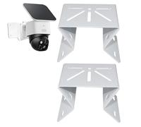 VVHOOY 2Pack Corner Mount Bracket Compatible with Eufy SoloCam S340/E30/E42/4G LTE Cam S330,Stainles Steel Exterior Wall Mounting Corner Bracket for PTZ Camera,CCTV Surveillance Camera Adapter