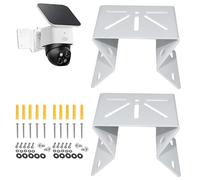 VVHOOY 2Pack Corner Mount Bracket Compatible with Eufy SoloCam S340/E30/E42,Eufy 4G LTE Cam S330,Stainles Steel Exterior Wall Mounting Corner Bracket for PTZ Camera,CCTV Surveillance Camera Adapter