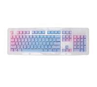 VVHUDA 104 Keys Keyboard Keycaps, PBT Two Color Translucent Matte Engraving DIY Ergonomic Key Caps, for Most 61, 87, 104 keys Mechanical Keyboards small gift