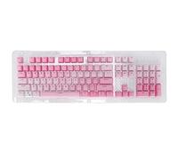 VVHUDA 104PCS Key Caps，104 Keys PBT Material Dip Dyeing Process Oil Resistant Coatings Ergonomic Design PBT Keycaps for 61/87/104 Keys Mechanical Keyboard small gift