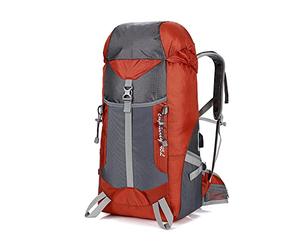 VVHUDA 45L Waterproof Lightweight Hiking Backpack, Sport Backpack Mountaineering Backpack, Outdoor Sports Travel Backpack for Camping, Hunting, Travel and Outdoors (Color : Wine red) small gift