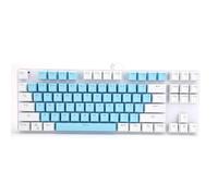VVHUDA 87 Keys Computer Keyboard, Mixed Light Mechanical Computer Peripherals, for Desktop Laptop(blue with white) small gift