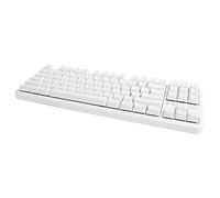 VVHUDA 87 Keys RGB Mechanical Keyboard, Dual Mode Connection Support Free Choice, 87-Key RGB Keyboard, Ultimate Fingertip Touch, For Office, Gaming and Working(white) small gift