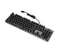 VVHUDA Ergonomic USB Keyboard, Wired Metal Gaming Keyboard 104 Keys USB Keyboard Backlight Keyboards with Non Slip Design, for PC Gamers small gift