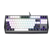 VVHUDA Mechanical Keyboard, 87 Keys USB RGB Backlit Gaming Keypad, Durable Aluminum Alloy Portable Wired Key pad, for PC Computers Gamer small gift