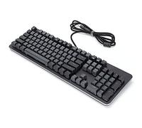 VVHUDA Mechanical Wired Keyboard, 104 Keys USB Colorful RGB Backlight Floating Keycap, Universal Gaming Computer Keypad, for Windows XP / 7/8/10 System small gift