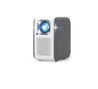 VVHUDA Mini Projector Smart Home Theater for Movies 4K Projetor Video Led Beam Smartphone TV Wall Projection (D As shown) small gift