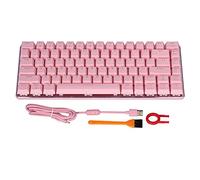 VVHUDA USB Keyboard, 82 Keys White Light 8 Lighting Modes Mechanical Gaming Keyboard Mechanical Axes Design, suitabe for Use in Games or Office(Red shaft white version) small gift