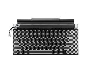 VVHUDA Wireless Retro Keyboard 83 Keys Punk Punk Keycap Typewriter Keyboard with Large Battery Capacity for Laptop Desktop small gift
