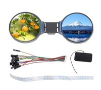 Vvikizy 1.28 Inch Double Eye LCD Development Board, S3 WiFi Bluetooth 5 Dual Core 240MHz Processor, with Sound Codec and ES7210 ADC, for and Voice Interactive Pr