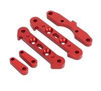 Vvikizy 1/5 High Strength Aluminum Alloy RC Car Swing Arm Mount Set Red for 1/5 Series Stability Upgrade, 5pcs Swing Arm Mount