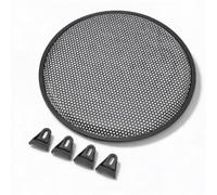 Vvikizy 12 Inch Iron Speaker Grid subwoofer gitter 30cm Circular Bass Box Speaker Cover, Mesh Audio Protection for RV Car, Mesh Grid Dust Coverture Protector Mocowania do głośników