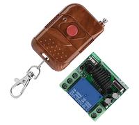 Vvikizy 12V Wireless Relay Switch, RF Remote Control Switch 433MHz Learning Code for Auto Door Window Lifting Equipment with Stable Performance High Sensitivity