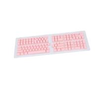 Vvikizy 132 Key Korean Keycaps, OEM Height ABS Keycap Set with Zero Gloss Matte Finish, for 61 62 64 68 84 87 104 108 Keys Mechanical Keyboard (Pink)