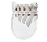 Vvikizy 17 Key Kalimba, Transparent Thumb Piano with Engraved Letter and Note for Beginners, Children and Professionals, Clear Kalimba Thumb Piano