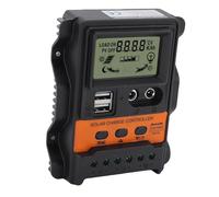 Vvikizy 20A Maximum Current Solar Panel Controller 12V 24V Dual USB DC Auto Adaptive for Photovoltaic Power Generation Solar Charge Controller for Streetlights White PVC