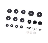 Vvikizy 21 Pcs Drum Accessories Set, Complete Drum Dampening Kit for Drummers, Portable and Lightweight Felt Pads with Metal Parts for Gigs and Practice
