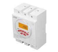 Vvikizy 3 Phase Timer Switch, Programmable Control Power Timer Switch with HD Backlight Display for Irrigation Systems, Panels, Home Use, PC Flame Retardant, 1 Unit