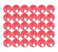 Vvikizy 30Pcs Beehive Door Entrance Disc, Plastic Round Exit Vent Gate for Beekeeping, with Rotating Control for Easy Bee Entry and Exit, Protects Against Rats and Animals (Red)