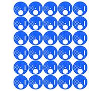 Vvikizy 30Pcs Beehive Door Entrance Disc, Plastic Round Exit Vent Gate for Beekeeping, with Rotating Control for Easy Bee Entry and Exit, Protects Against Rats and Animals (Blue)