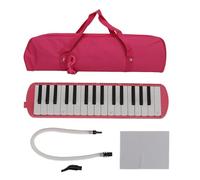 Vvikizy 32 Key Melodica, Piano Wind Instrument Harmonica with ABS Material for Beginners Kids Students School Band Practice Performance (Pink)