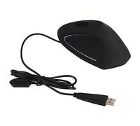 Vvikizy 3200dpi Optical Vertical Gaming Mouse, Ergonomic Design with 6 Programmable Buttons and LED Indicators, for PC Laptop Computer (Black)