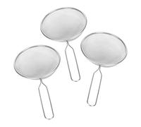 Vvikizy 3pcs Stainless Steel Reptile Sand Shovel, Litter Scooper for Tortoise Lizard High Strength Rustproof Durable with High Density Mesh to Clean Pet Dung