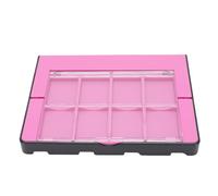 Vvikizy 4 in 1 Game Controller Charging Dock for OLED and 2017 with 8 Card Slots LED Indicators Smart Chip Protection Foldable Stand Portable Design (Black+Pink)