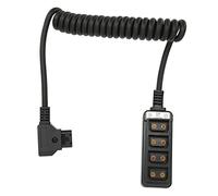 Vvikizy 4 Port D Tap Female Splitter Power Cable with D Tap Male Connection for TILTA Black Durable Materials